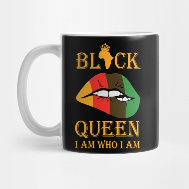 Black Queen, I am who I am by UrbanLifeApparel